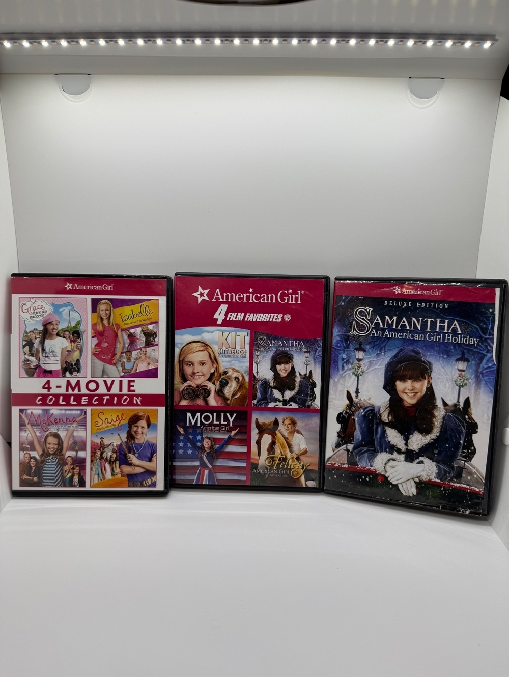 American Girl DVD Lot 9 Movies Samantha Kit Molly Felicity Grace Saige McKenna